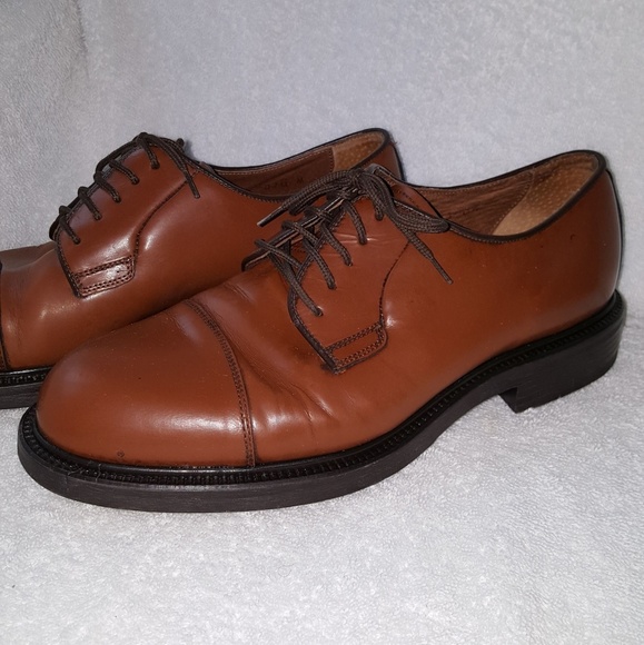 Kf Ltd. Mens Cap Toe Lace Up Leather Shoes - Picture 2 of 8
